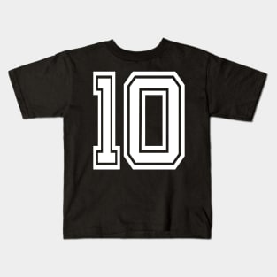 Numbers 10 for a sports team, group, or community Kids T-Shirt